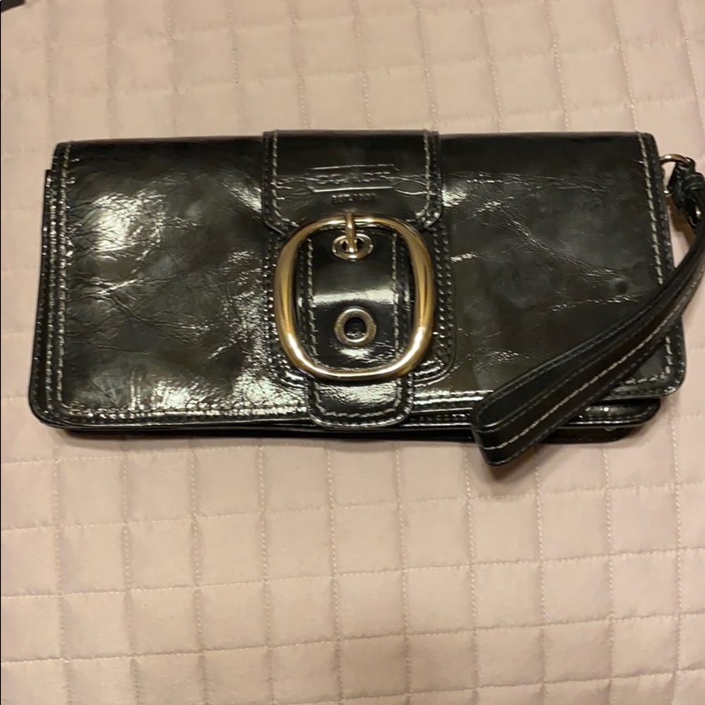 Coach Patent Wristlet